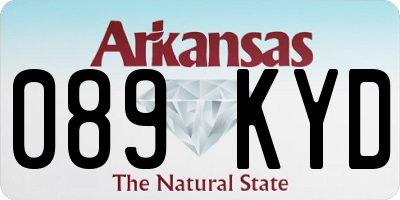 AR license plate 089KYD
