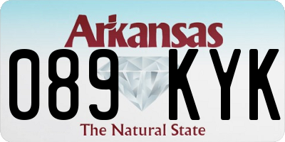 AR license plate 089KYK