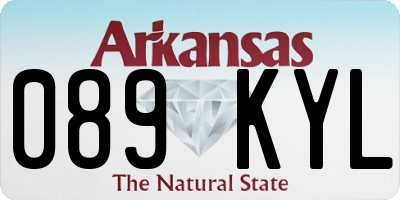 AR license plate 089KYL