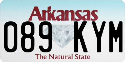 AR license plate 089KYM