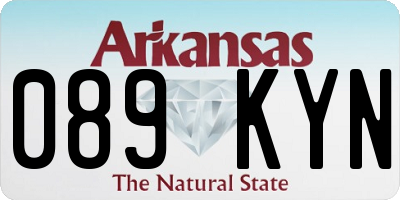 AR license plate 089KYN