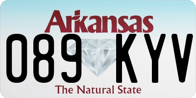 AR license plate 089KYV
