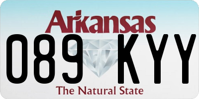 AR license plate 089KYY