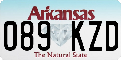 AR license plate 089KZD