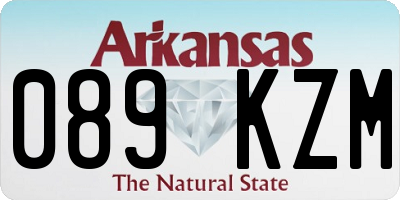 AR license plate 089KZM