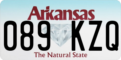 AR license plate 089KZQ