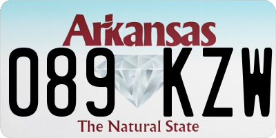 AR license plate 089KZW