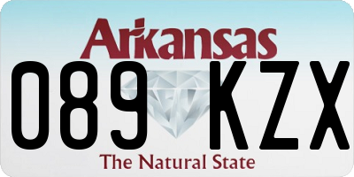 AR license plate 089KZX