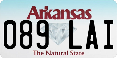 AR license plate 089LAI