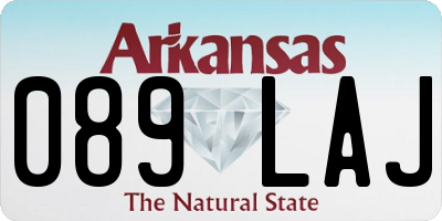AR license plate 089LAJ