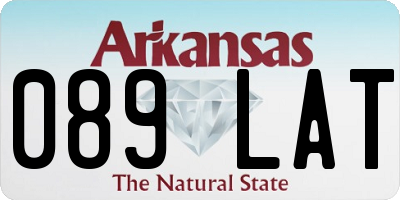 AR license plate 089LAT