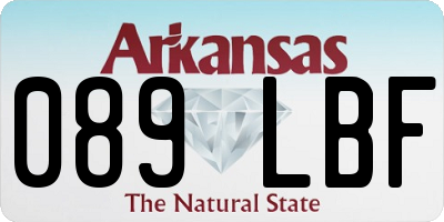 AR license plate 089LBF