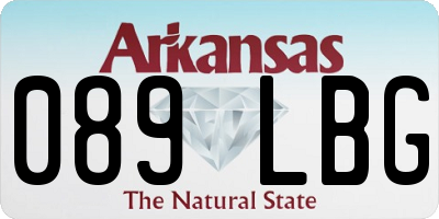 AR license plate 089LBG
