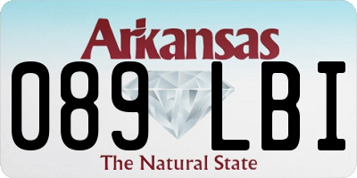 AR license plate 089LBI