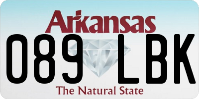 AR license plate 089LBK