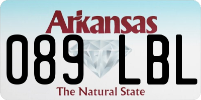 AR license plate 089LBL