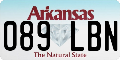 AR license plate 089LBN
