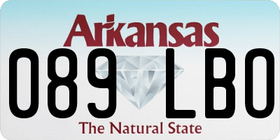 AR license plate 089LBO