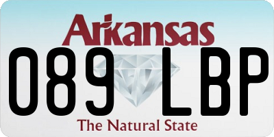 AR license plate 089LBP