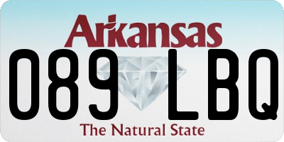 AR license plate 089LBQ
