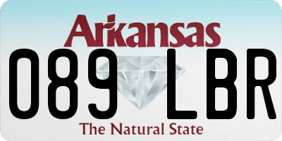 AR license plate 089LBR