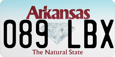 AR license plate 089LBX