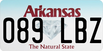 AR license plate 089LBZ