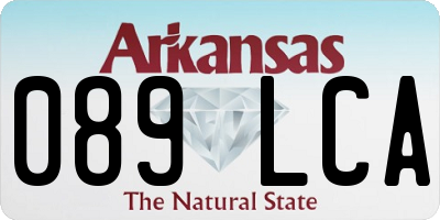 AR license plate 089LCA