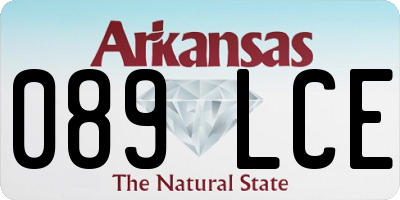 AR license plate 089LCE