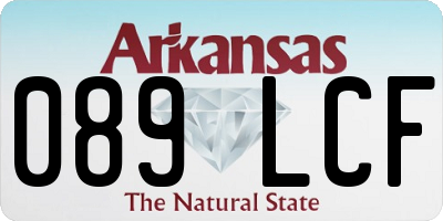AR license plate 089LCF
