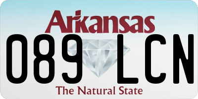 AR license plate 089LCN