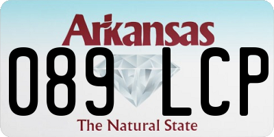 AR license plate 089LCP
