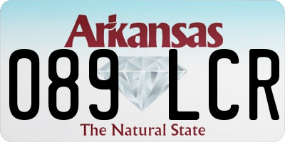 AR license plate 089LCR