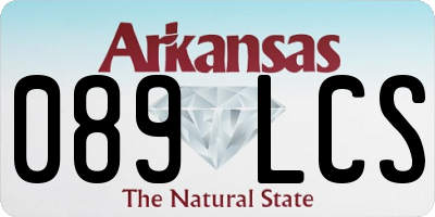 AR license plate 089LCS