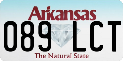 AR license plate 089LCT