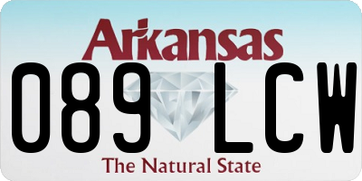 AR license plate 089LCW