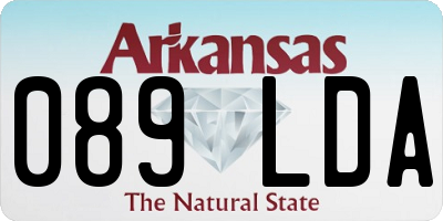 AR license plate 089LDA
