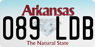 AR license plate 089LDB