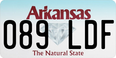 AR license plate 089LDF
