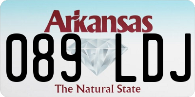 AR license plate 089LDJ