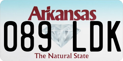 AR license plate 089LDK