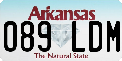 AR license plate 089LDM