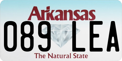 AR license plate 089LEA