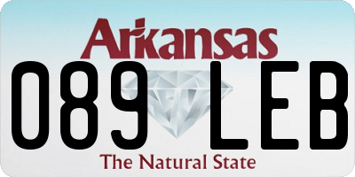 AR license plate 089LEB