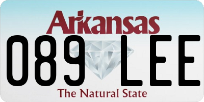 AR license plate 089LEE