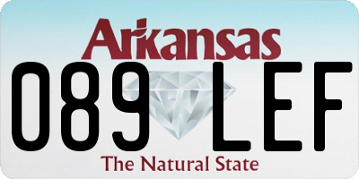 AR license plate 089LEF