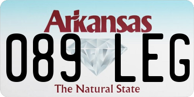 AR license plate 089LEG