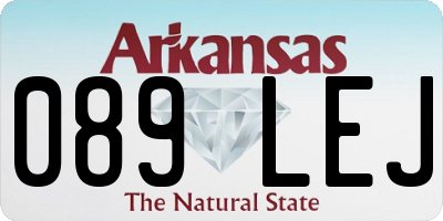 AR license plate 089LEJ