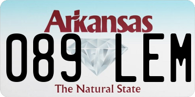 AR license plate 089LEM