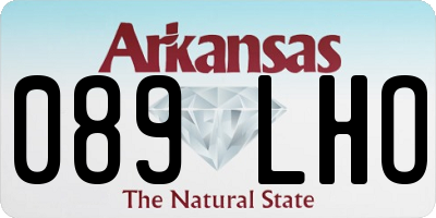 AR license plate 089LHO